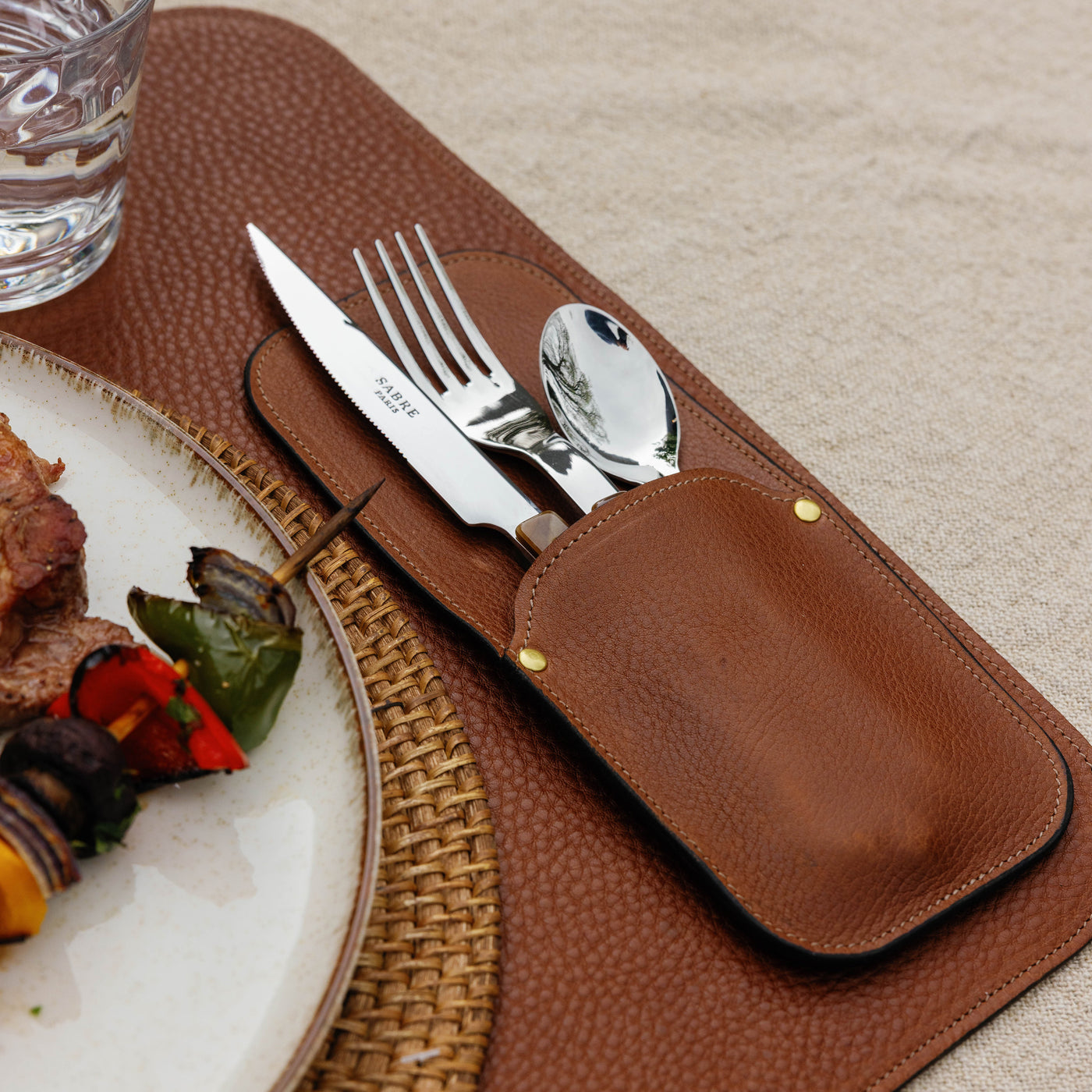 Leather Utensil Holder