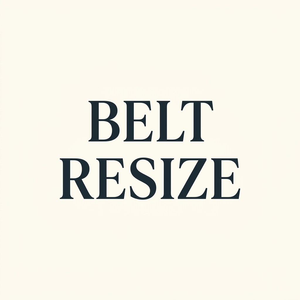 Belt Resize